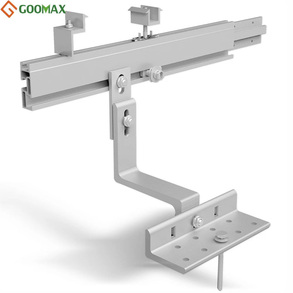 Hot Selling Solar Power System Components,Framed Solar Panel Clamps,Solar Mounting System Adjustable End Clamps