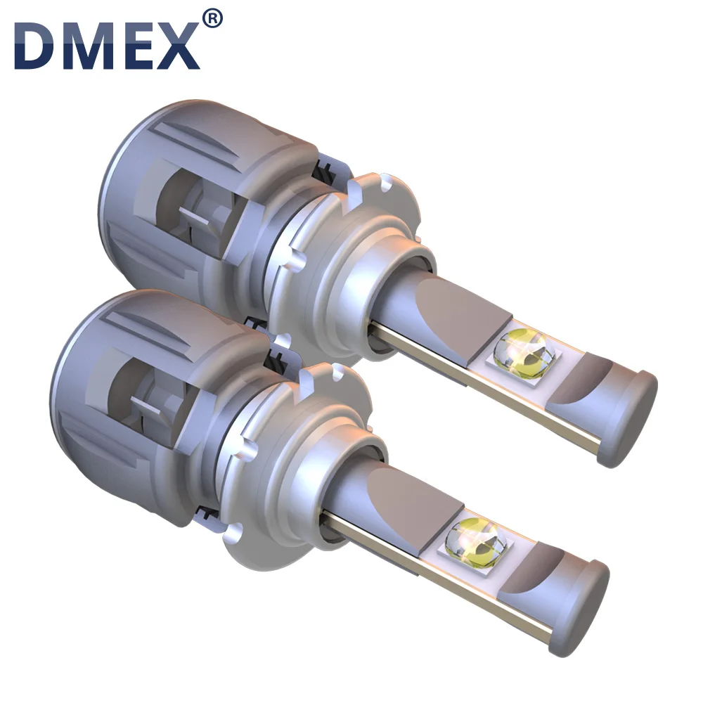 DMEX X70 120W 15600LM Canbus XHP70 D2S LED Headlights Bulb Conversion Kits for HID Lens