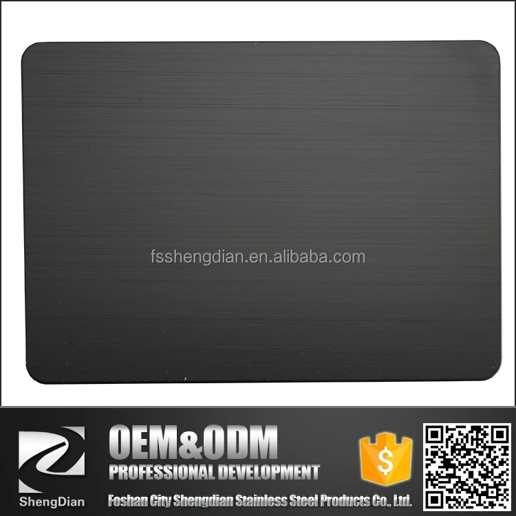 Ss 316L Pvd Покрытием От 0.4 До 2.0 Мм Толщина Декоративные Черный Листовой Нержавеющей Стали Для Видов Украшения
