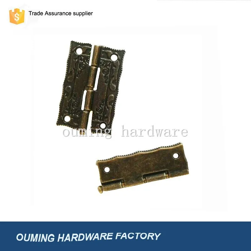 Ancient zinc alloy hinge for box