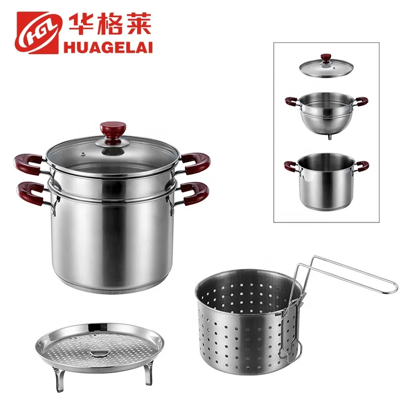 kitchen pasta cooking commercial steamer pots with basket