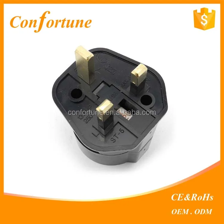 ВЕЛИКОБРИТАНИЯ plug адаптер Путешествия Европейский 2 контактный разъем в ВЕЛИКОБРИТАНИЮ 3 pin Путешествия Адаптер Plug