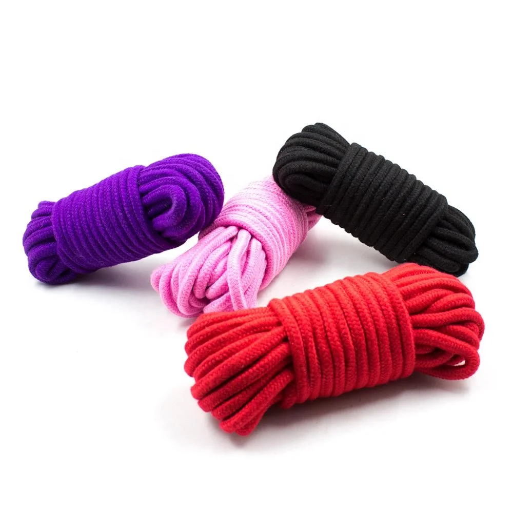 Cotton Rope Bondage 10M Ropes For Adults Bondage Hanging Fantasy Love Products Novelty SM Game Sex bondage game rope