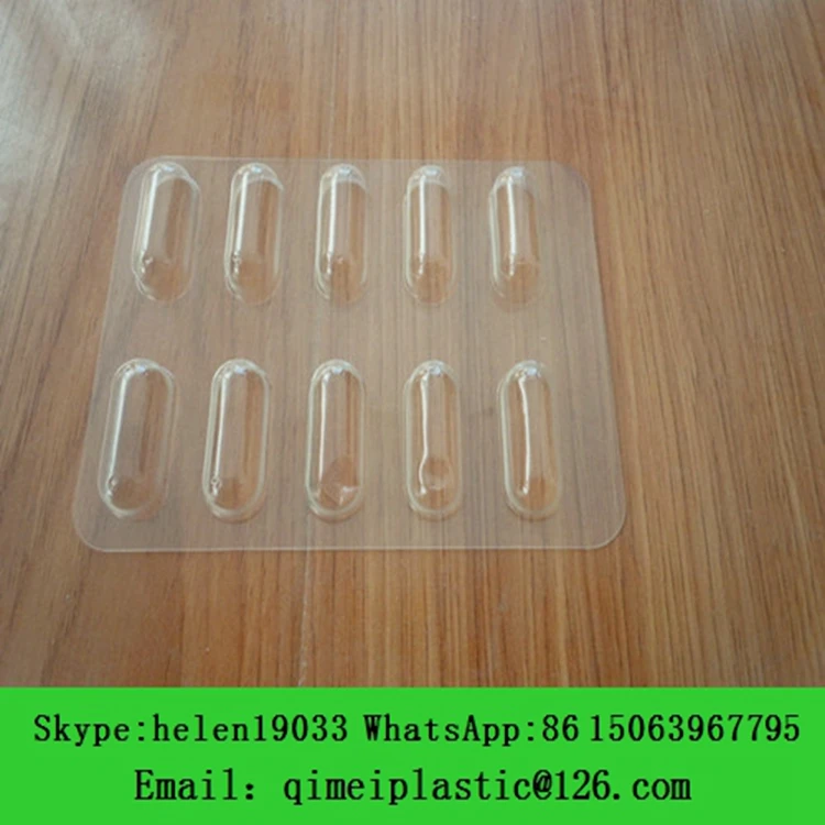Disposable Blister Medicine Vial Packing Tray  in clear room