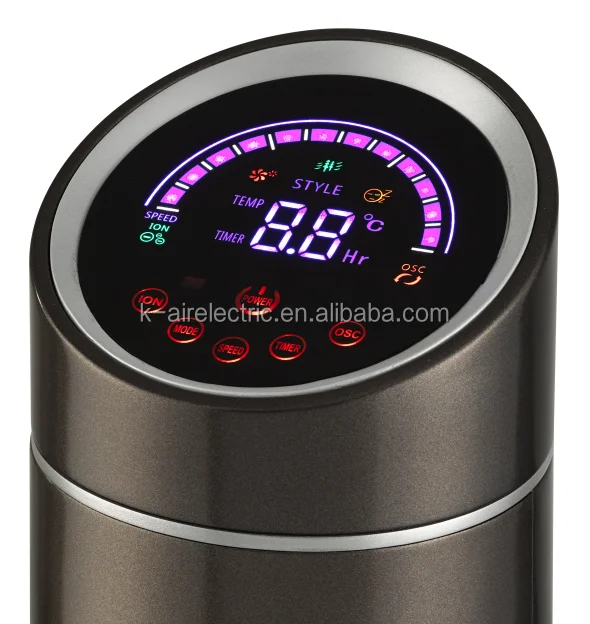 Portable electric oscillating tower fan with nighttime setting and remote control smart fan