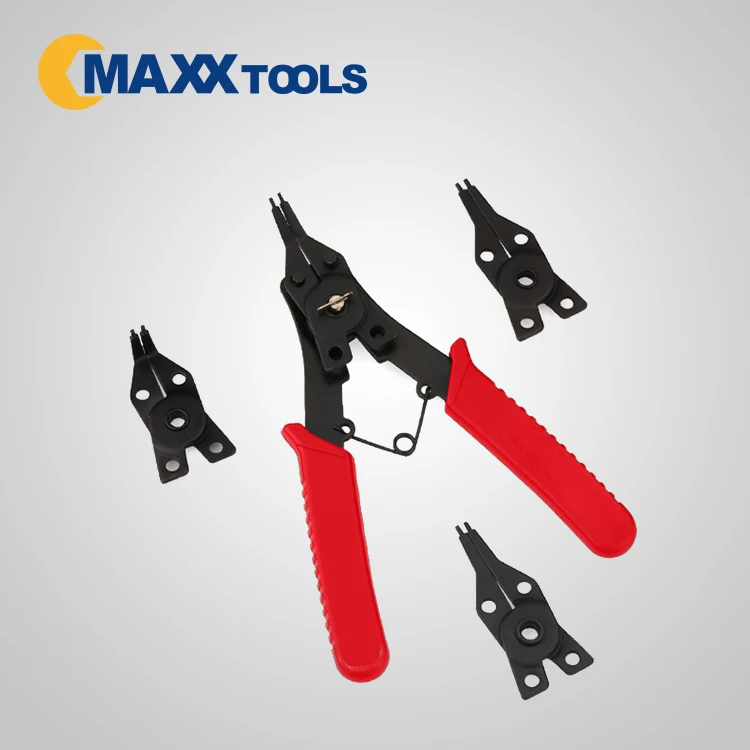Interchangeable 4 in 1 Snap Ring Circlip Pliers