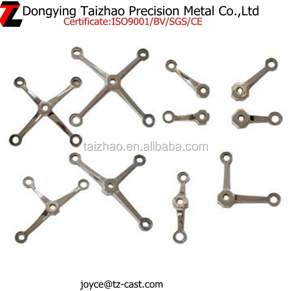 Stainless steel glass spider for curtain wall holder