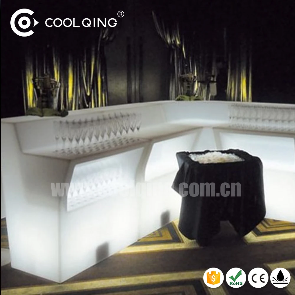 Cool Illuminated led bar counter/pe disco lighting bar counter