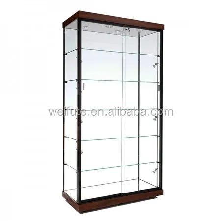 
Fancy collection glass display showcase ,museum tempering glass display showcase with lock 