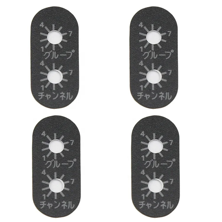 Customized silkscreen printed 3-M graphic overlay PC Polycarbonate label sticker