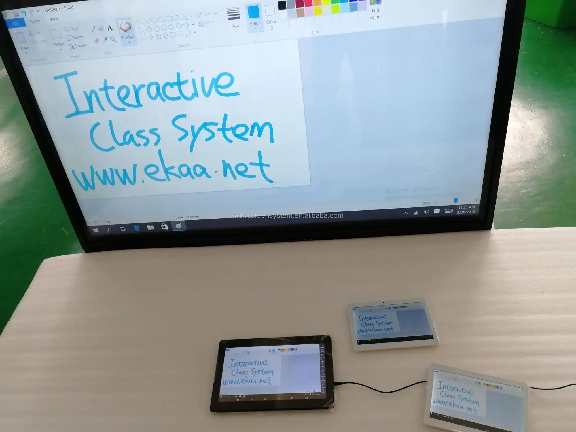 За первые 65 дюймов интерактивный сенсорный цифровой Smart board все в одном образования доски для школы мини ПК ТВ