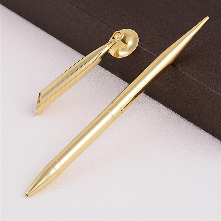 Metal table desk stand pens special magnetic floating ball pen with custom logo