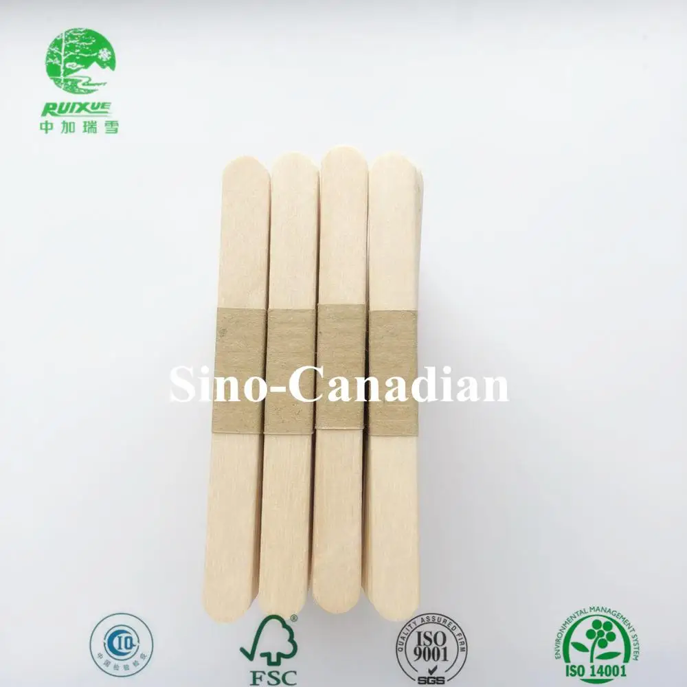 bulk / bundled birch wood ice cream stick with printed brand logo