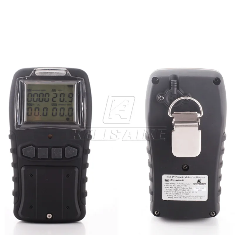 Portable multi gas detector CO CH4 H2S O2 4 gas detector