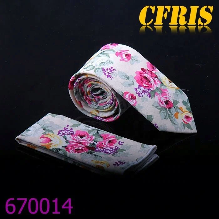 
custom wholesale men cotton pocket square and tie set 