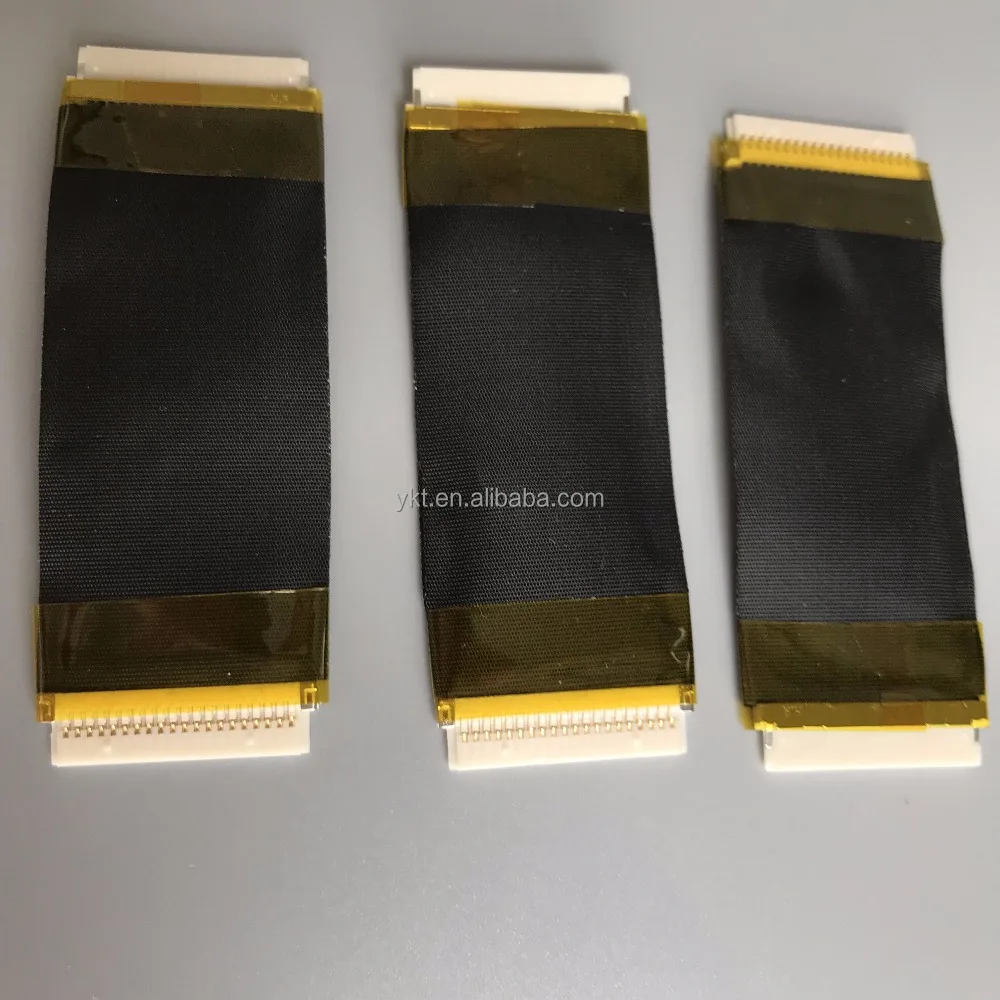 DF19-20S-1C to DF19-20S-1C flat lvds cable 50mm Crimped wire length