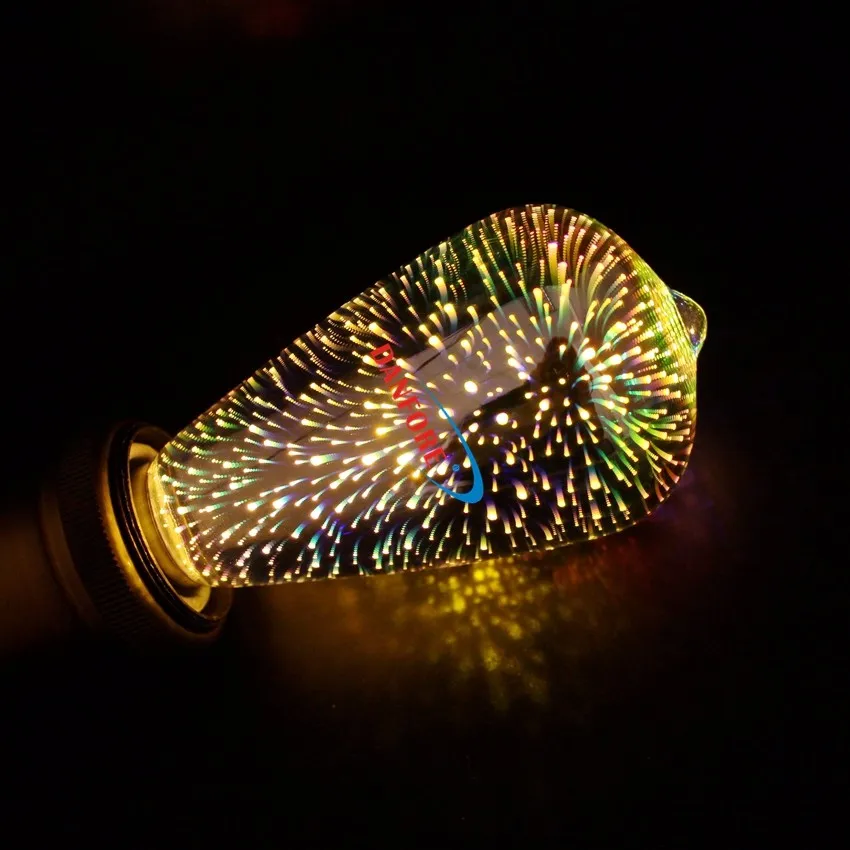 2016 NEW 3.5W Flower Fireworks light ST64 3D led bulb