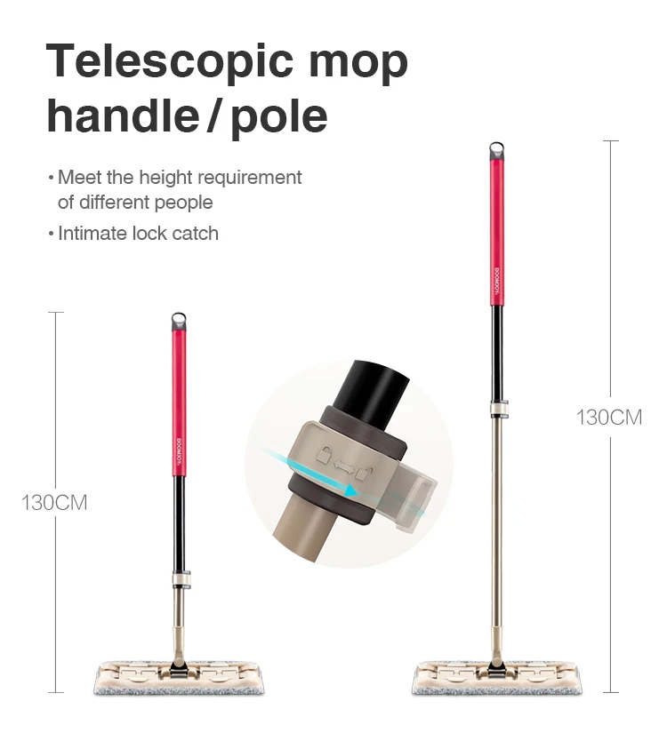 E1 Plastic Rotating Handles And Spin Mop With Microfiber
