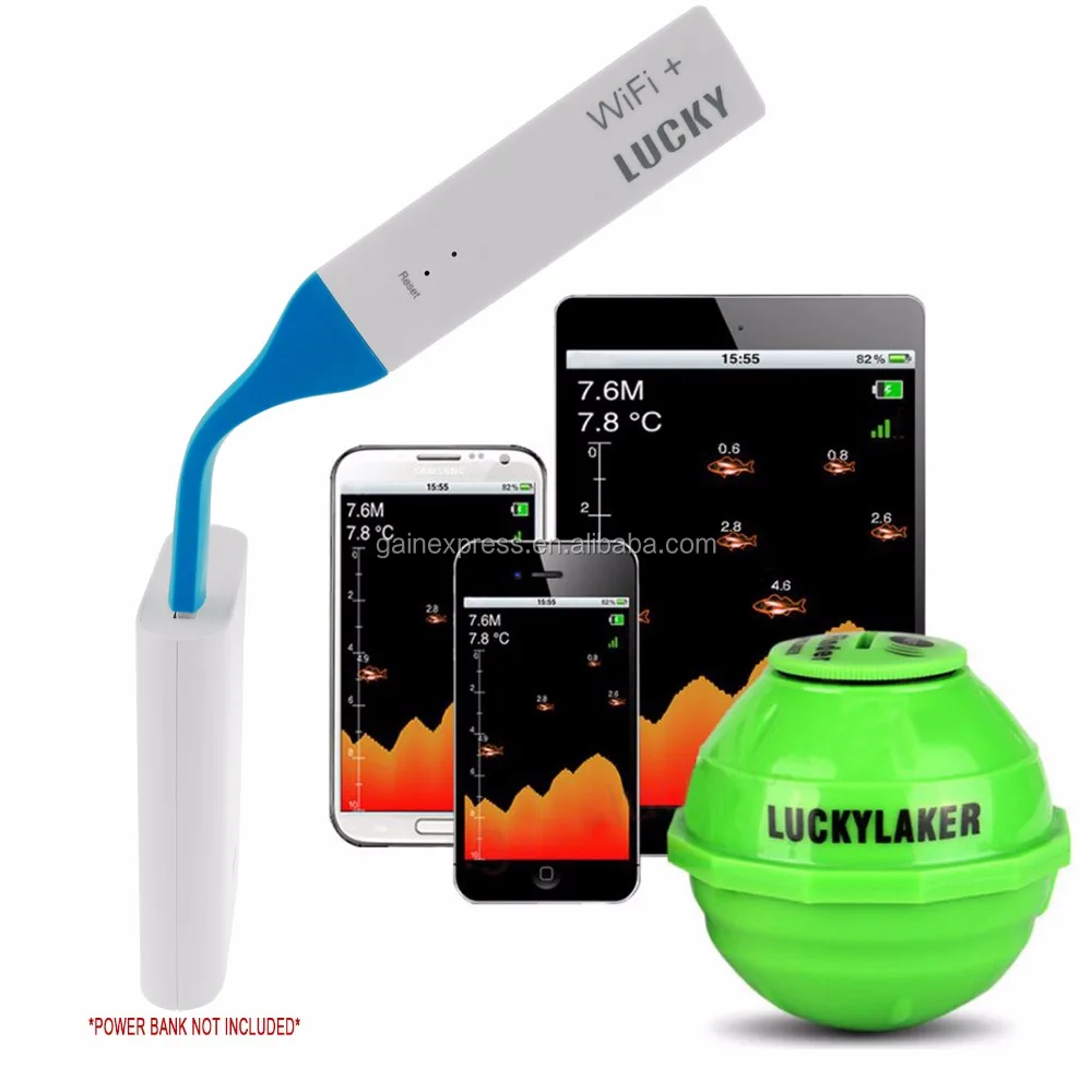 Wifi Extender Fish Finder for Smartphone Tablet, Fishing, Ice Fishing, Compatible with iPhone and Android