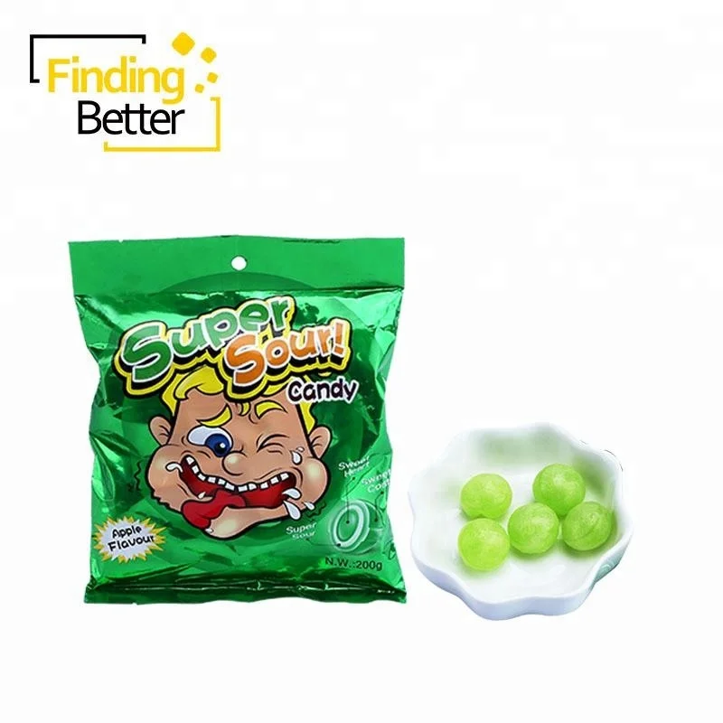 
Kosher Super Sour Belts Candy Sweet Real Fruit Candy Center Filled Fizzy Soda Green Apple Shaped Flavor Hard Boiled Candy 