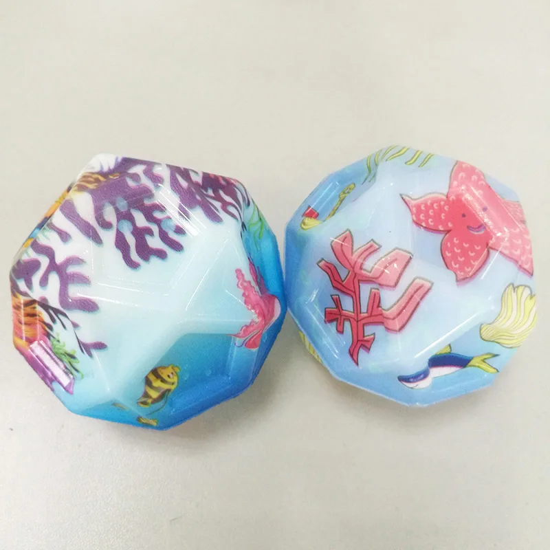 Full printing PU foam anti stress super high bouncing ball