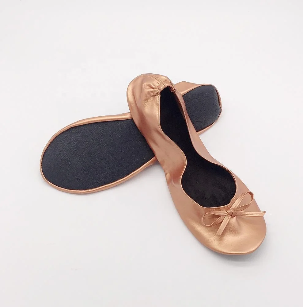 Foldable Wedding After Party gold customize shoes in cheap price