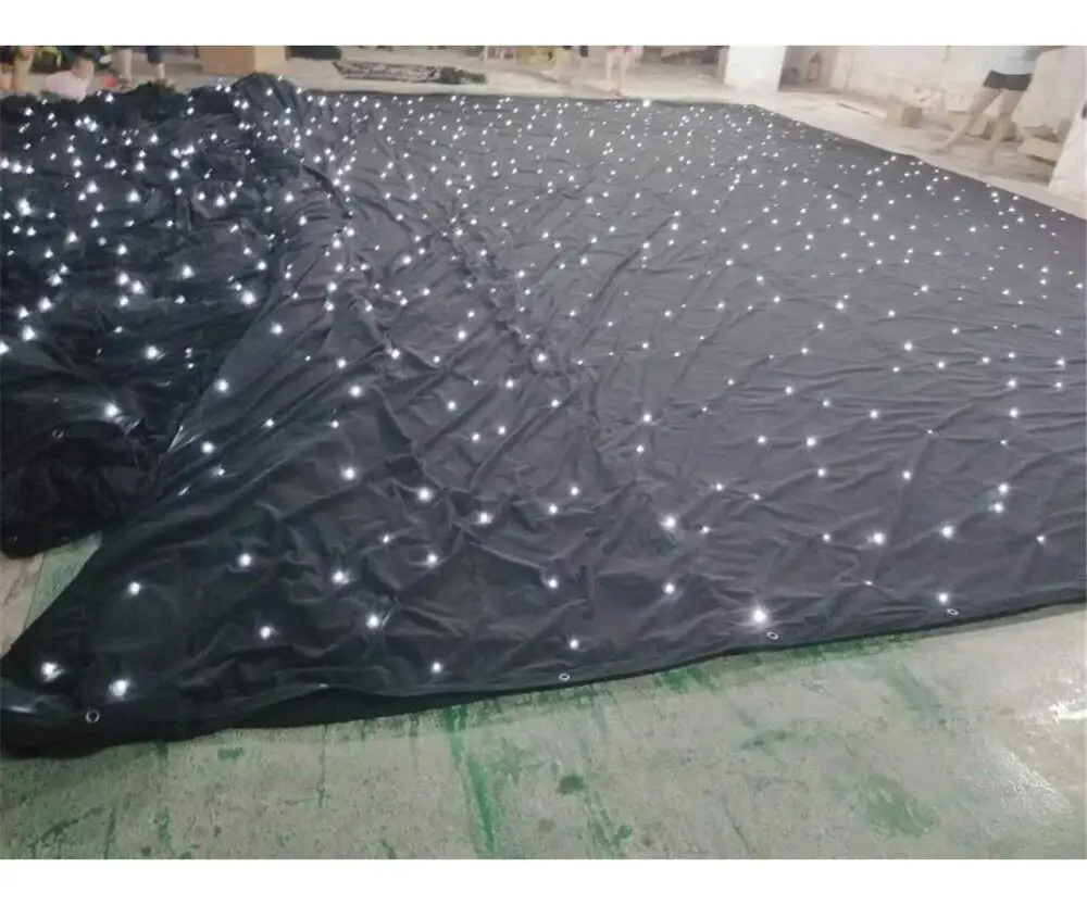 free logo large rgb led display wrgb led star curtain for stage backdrop full color 3d led display