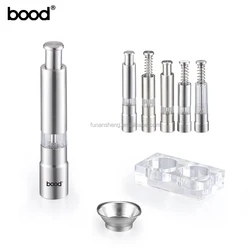 Stainless steel mini manual salt/pepper mill