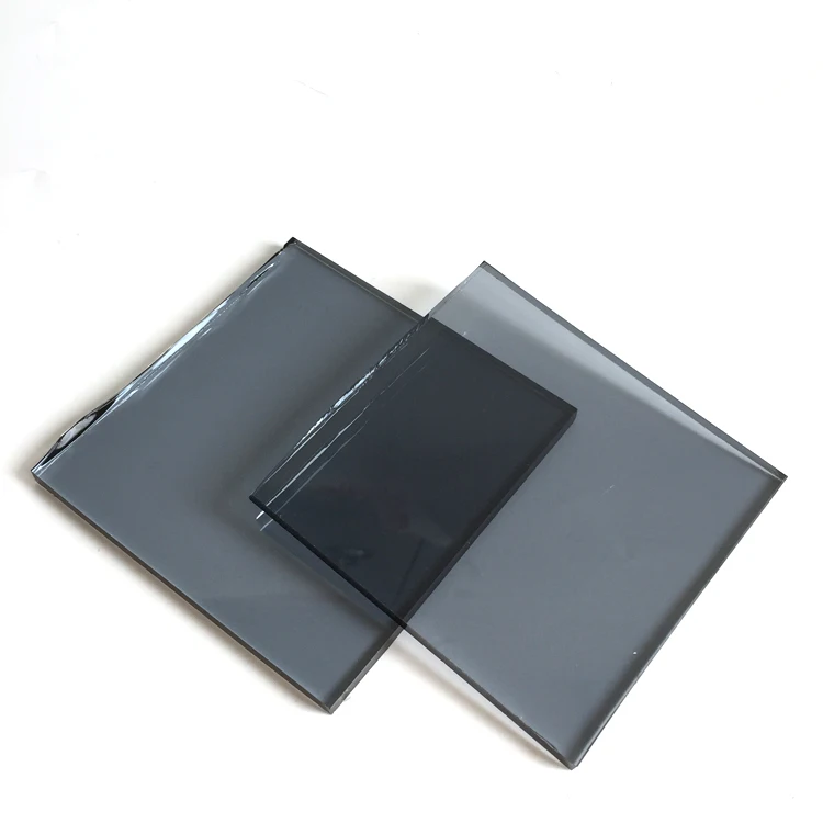 6mm Black Euro Grey Reflective Tempered Glass 6 mm Reflex Tempered Glass Price