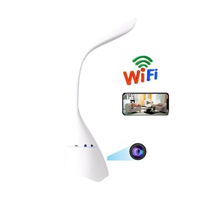 Шпионская настольная камера 4K ,1080P HD Скрытая видеокамера с синими зубьями динамик mni dv + wifi Скрытая камера + ночная лампа