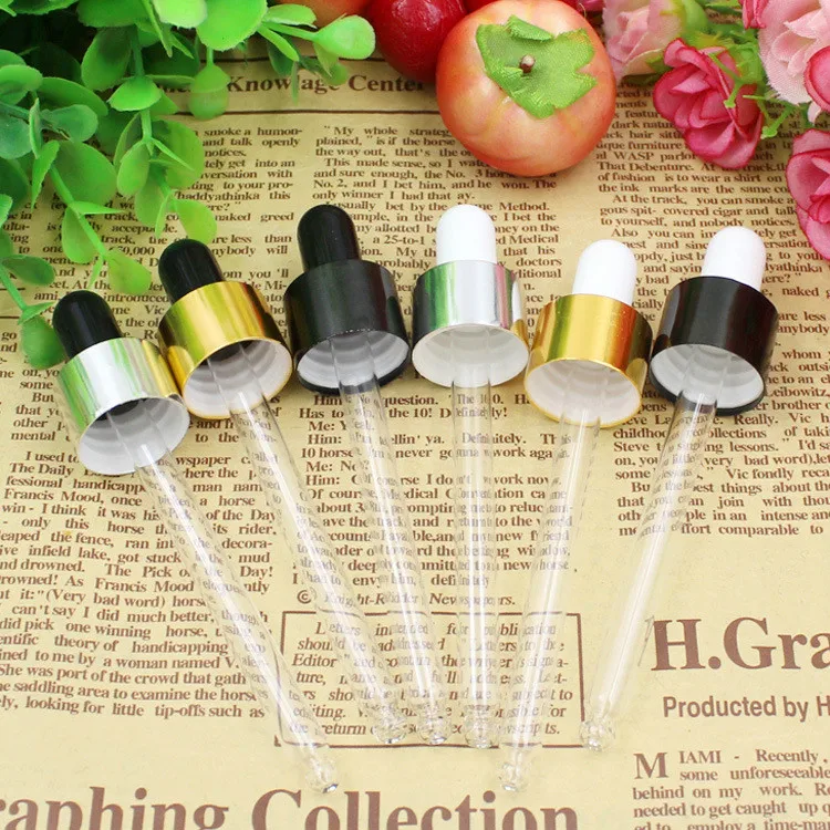 Essential oil serum plastic bottle glass pipette dropper tube 50ml