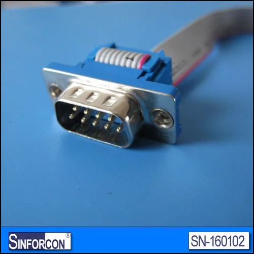 DB9 serial flat cable flat serial extension cable internal serial cables