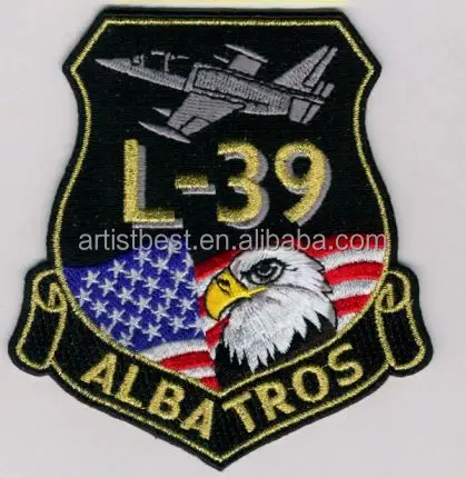 Custom big motorcycle club eagle logo embroidery patches