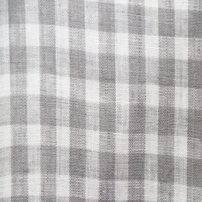 fashionable 100% linen yarndye checks fabric for shirt