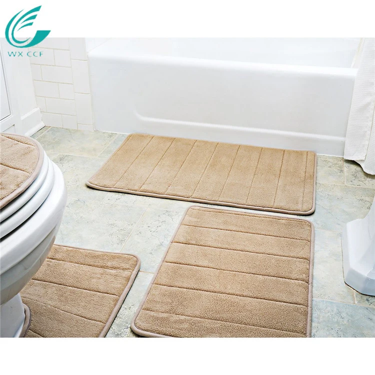 Wholesale Custom Memory Foam Rug 5 pieces bath mat set