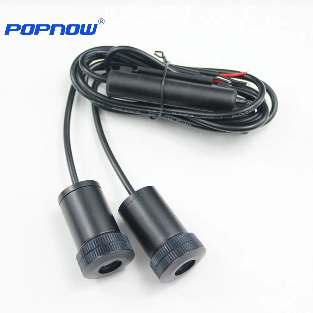 Mirror puddle projector lights vehicle wireless led car door logo laser projector light customize logo