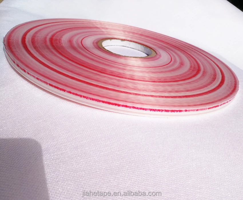 
Reseal PP polybag adhesive seal tape peelable finger lift nastro 