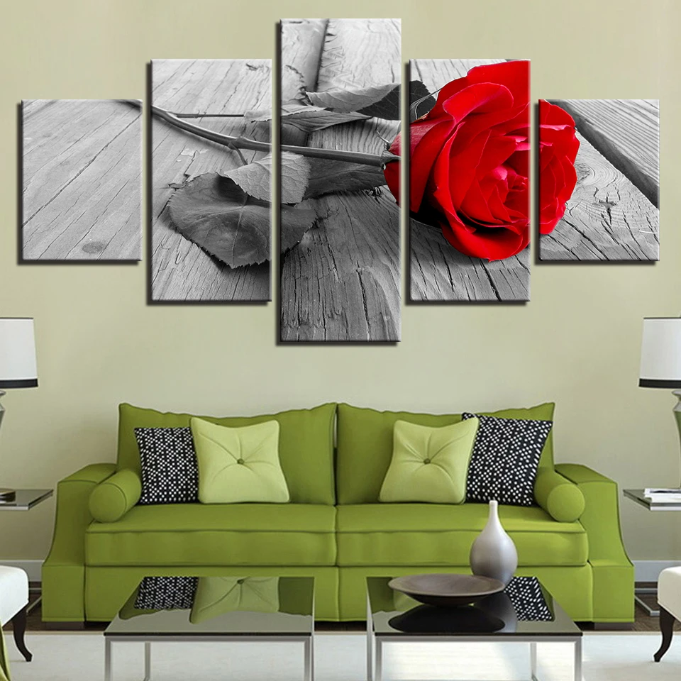 SPA Wall Decor Rose Flower Canvas Prints Wall Art Decor Canvas