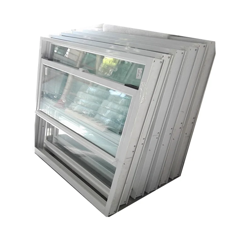 Factory directly price aluminium profile single hung vinyl window
