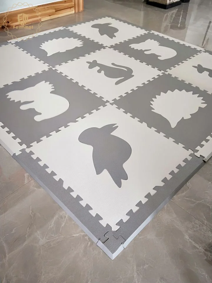 9 Pcs Animals Pattern Carpet EVA Foam Puzzle Mats For Kids Floor Play Mat