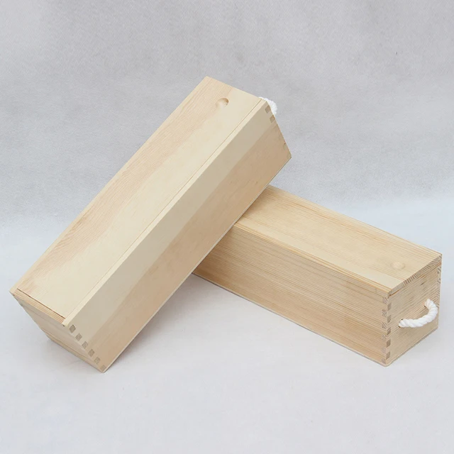 Custom Fancy Wooden Gift Box wine package wood box