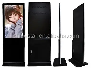 4K UHD 55 inch LED Floor stand vertical self-service interactive kiosk with mini PC Win10/11 OS