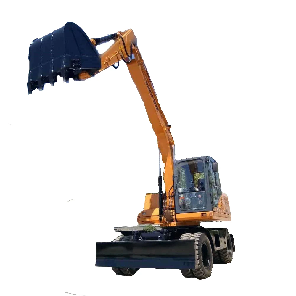 Factory sale brand new 17tons digging machine chinese Shanzhong SZL180 backhoe wheel excavators for sale
