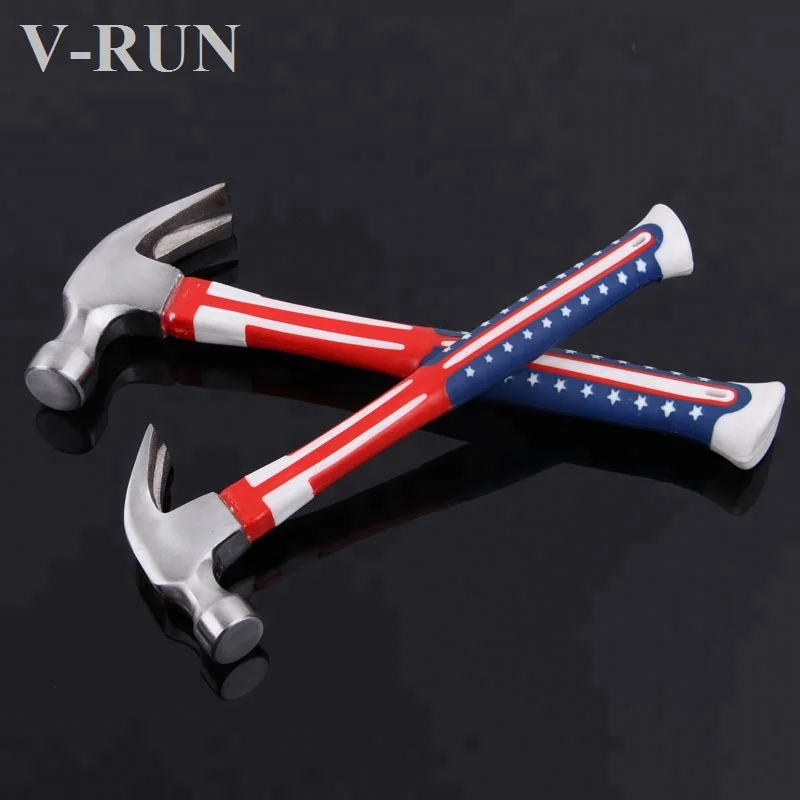 0.25kg Carbon Steel Head Claw Hammer With Fiberglass Handle