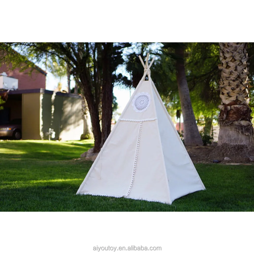 
Tipi Kids Play Tent Teepee 100% cotton fabric kids play house 