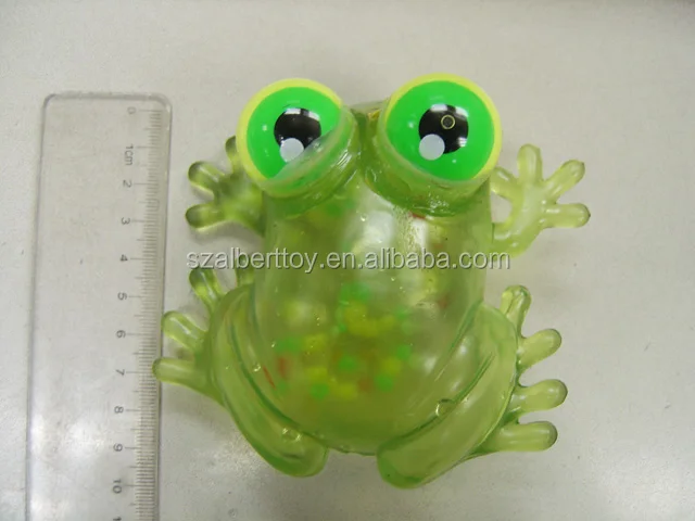 Squishy Rubber Frog Moving Eyes Toy