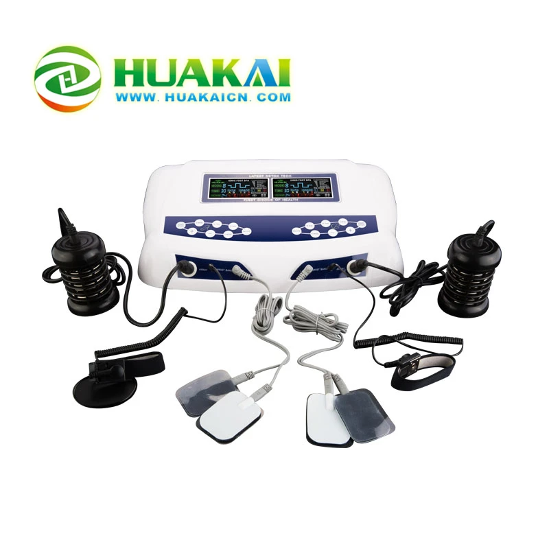 Newly Hot Sale two people use with heating waist belt for fat removal ion cleanse detoxify foot spa machine