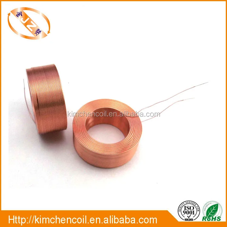 
Magnetic air core self bonded coil hollow copper coil without bobbin 