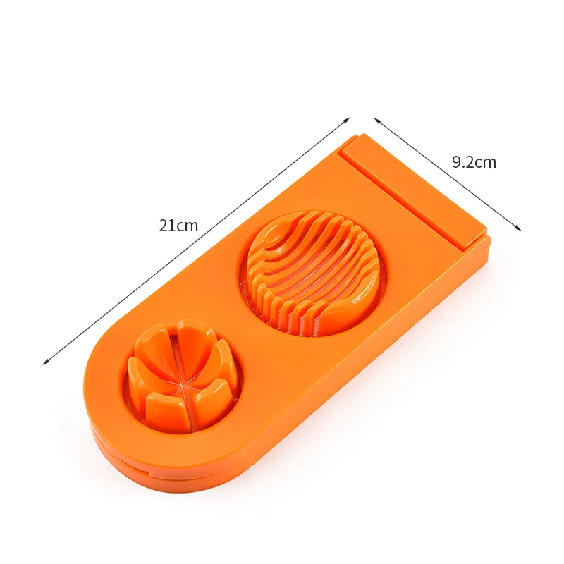 Оптовая продажа с завода 2 в 1 пластиковый слайсер для яиц из нержавеющей стали