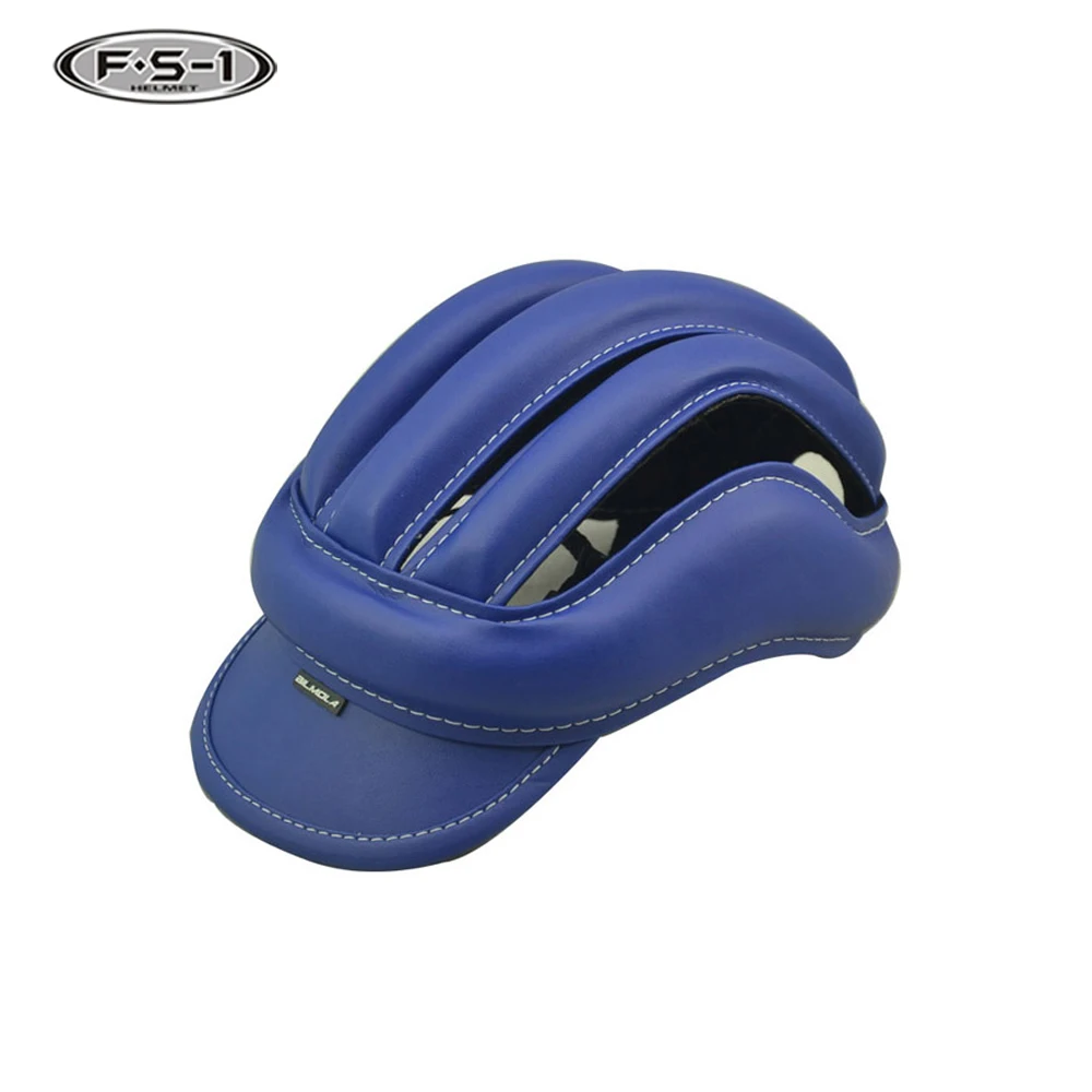 
Leisure ways type Foshan helmets manufacturer cycling leather hat bicycle helmet 